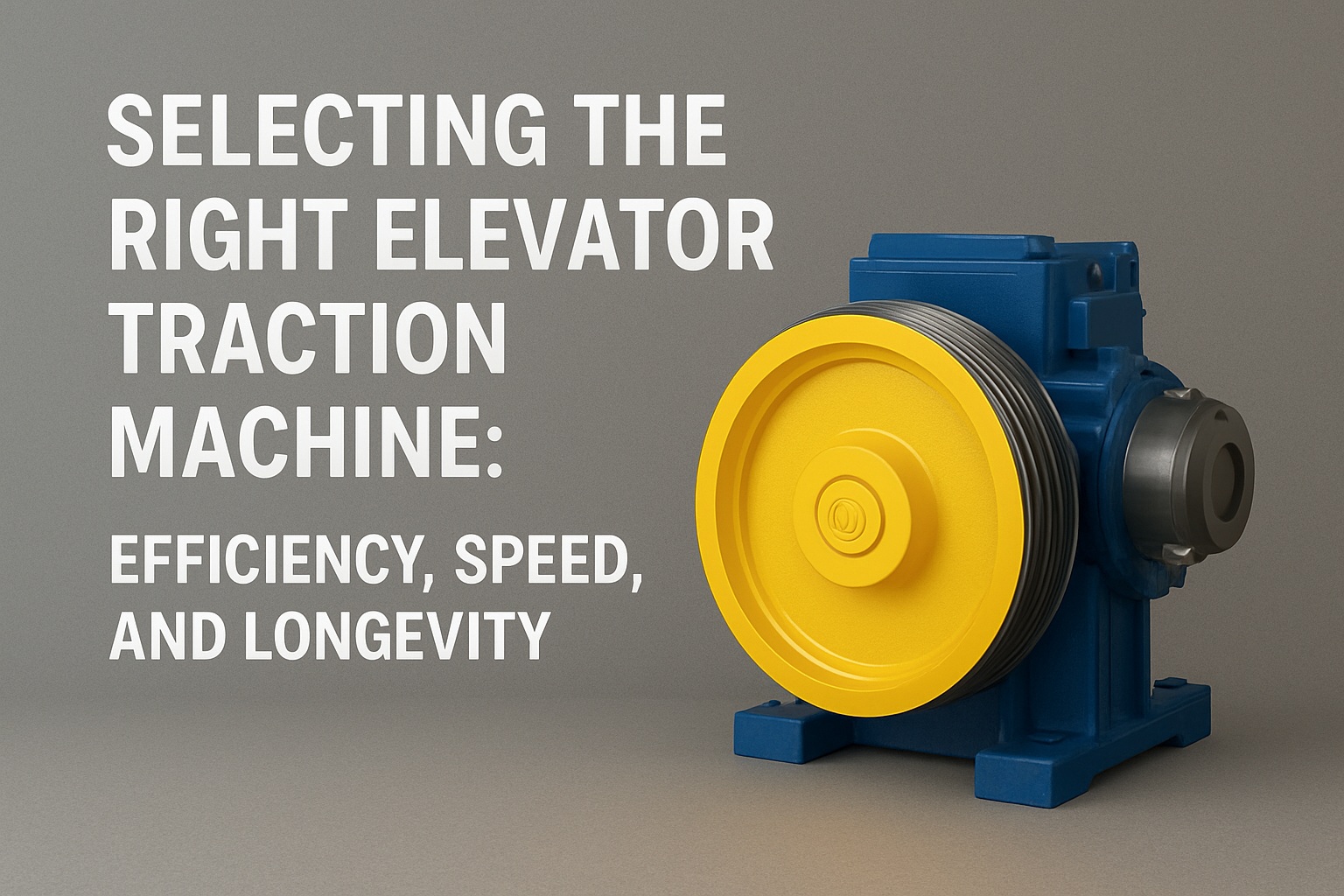 Selecting the Right Elevator Traction Machine: Efficiency, Speed, and Longevity